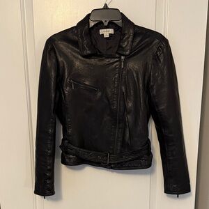 Fossil Black Leather Women’s Jacket
